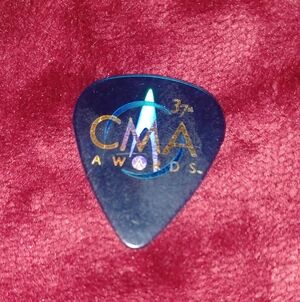 CMA Awards 37th Anniversary Guitar Pick - Blue